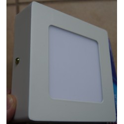 Plafon led panel led 6W kwadratowy nawierzchniowy ciepłe zimne światło Sideon